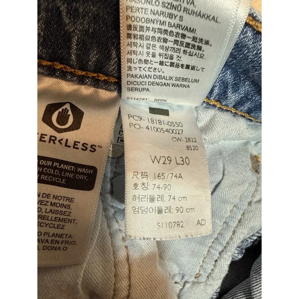 Levis 541 Athletic Taper Jeans Mens 29x30 Blue Medium Wash WaterLess 18181-0550